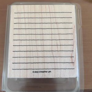 STAMPIN' UP 2002 Just Journaling II 1 Stamp with 4 Templates